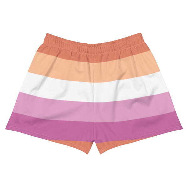 Lesbian Flag Athletic Shorts