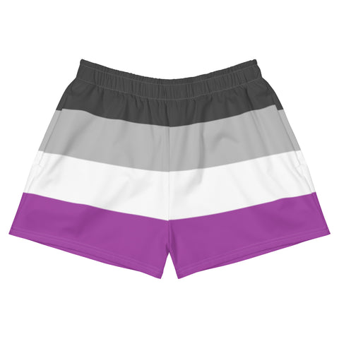 Asexual / Demisexual Flag Athletic Shorts