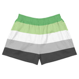 Aromantic / Demiromantic Flag Athletic Shorts