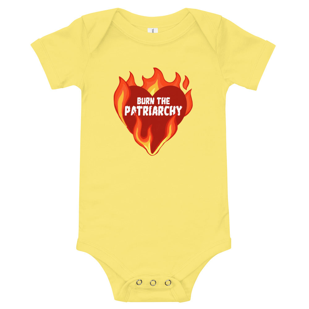 Burn the Patriarchy Baby Onesie