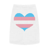 Transgender Pixel Heart Pet Tank Top