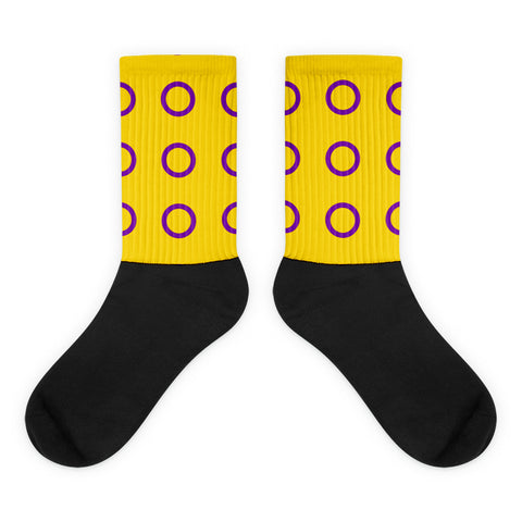 Intersex Flag Socks