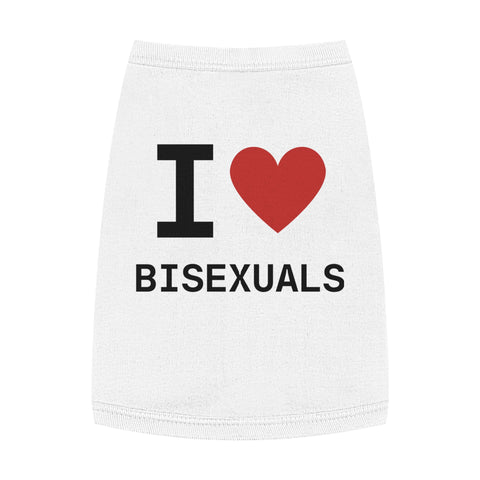 I Heart Bisexuals Pet Tank Top