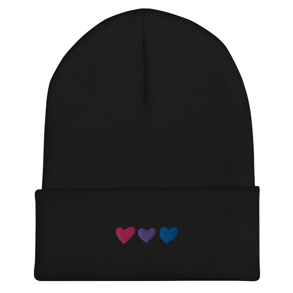 Bisexual Pride Hearts Beanie