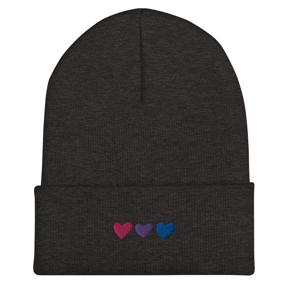 Bisexual Pride Hearts Beanie
