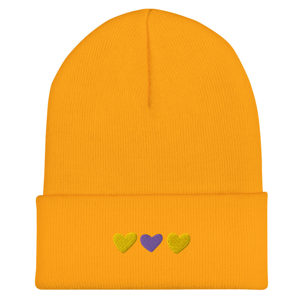 Intersex Pride Hearts Beanie