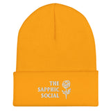 The Sapphic Social Rose Beanie