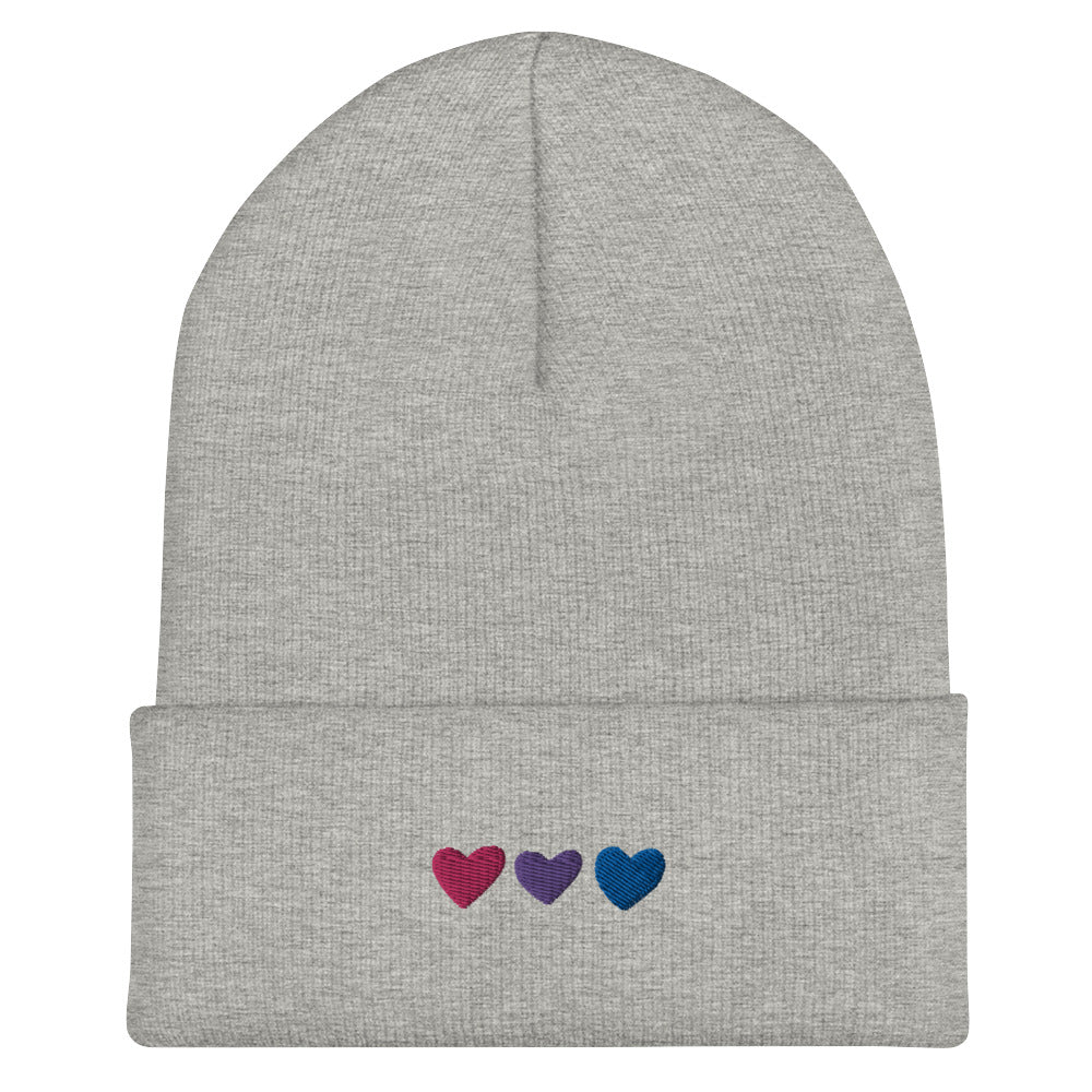 Bisexual Pride Hearts Beanie