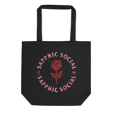 The Sapphic Social Circle Rose Tote Bag
