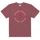 The Sapphic Social Rose Circle T-Shirt