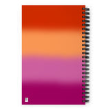Lesbian Blurred Flag Spiral Notebook