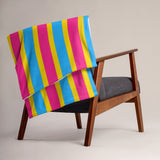 Pansexual / Panromantic Flag Throw Blanket