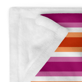 Lesbian Flag Throw Blanket