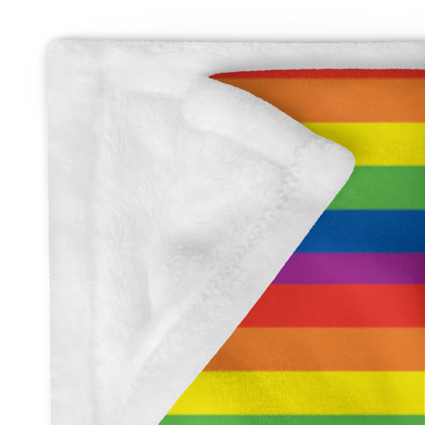 Rainbow Flag Throw Blanket