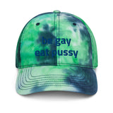 Be Gay Eat Pussy Tie Dye Baseball Hat