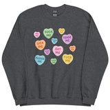 Naughty Valentine's Candy Hearts Sweatshirt