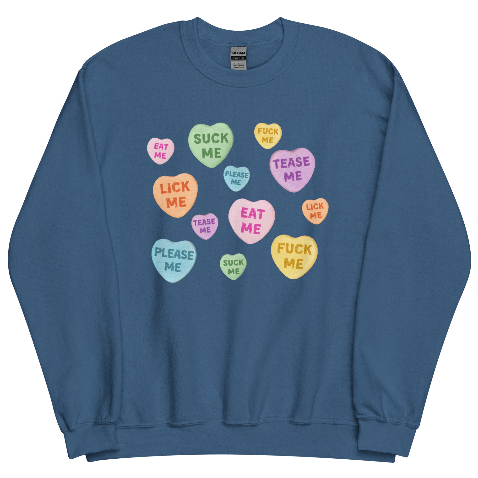Naughty Valentine's Candy Hearts Sweatshirt