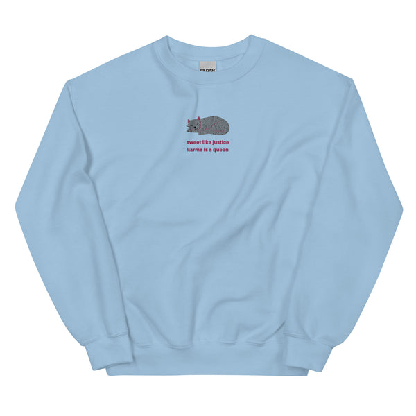 Karma Embroidered Sweatshirt