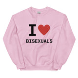 I Heart Bisexuals Sweatshirt