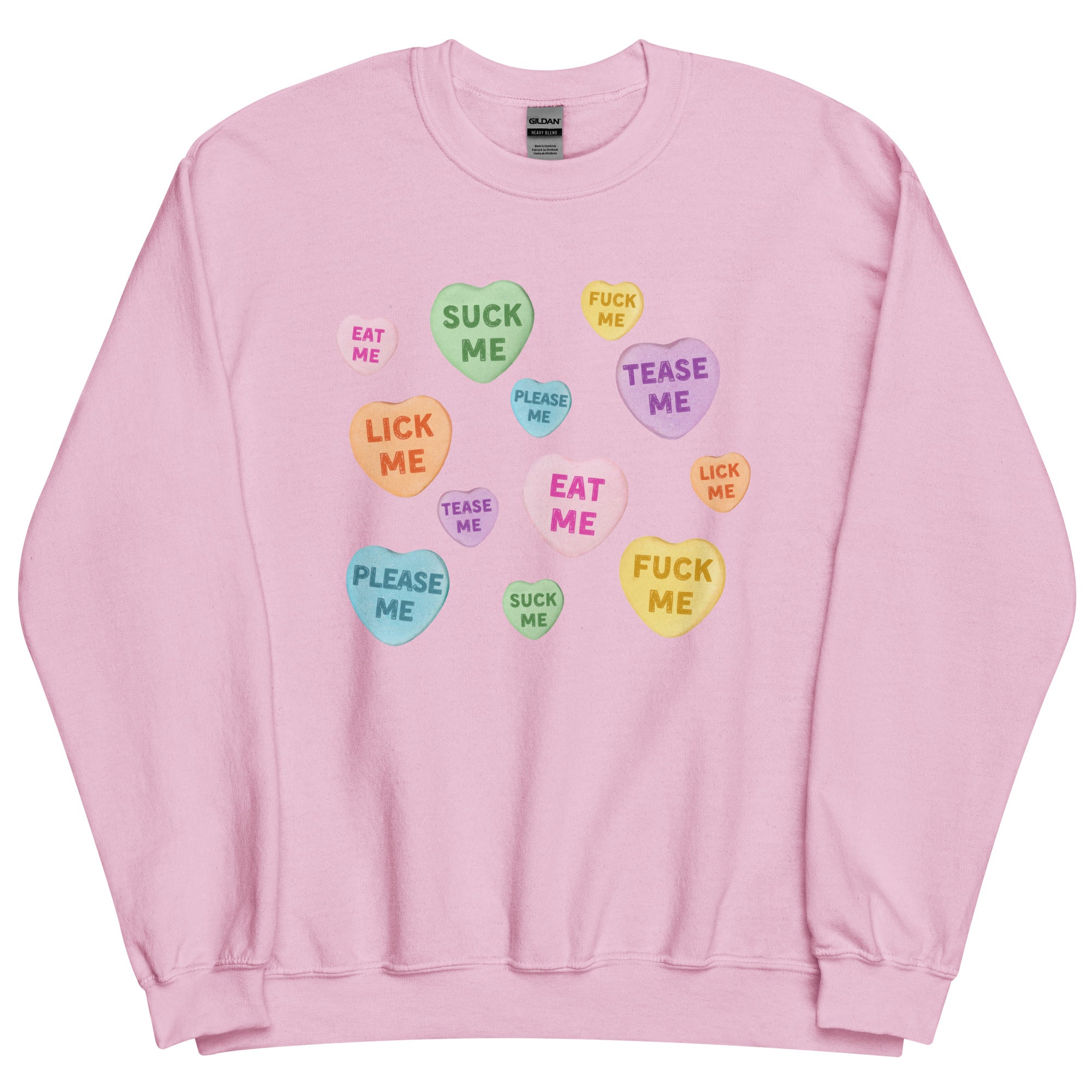 Naughty Valentine's Candy Hearts Sweatshirt