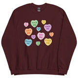 Naughty Valentine's Candy Hearts Sweatshirt