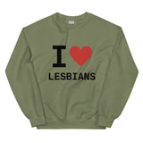 I Heart Lesbians Sweatshirt