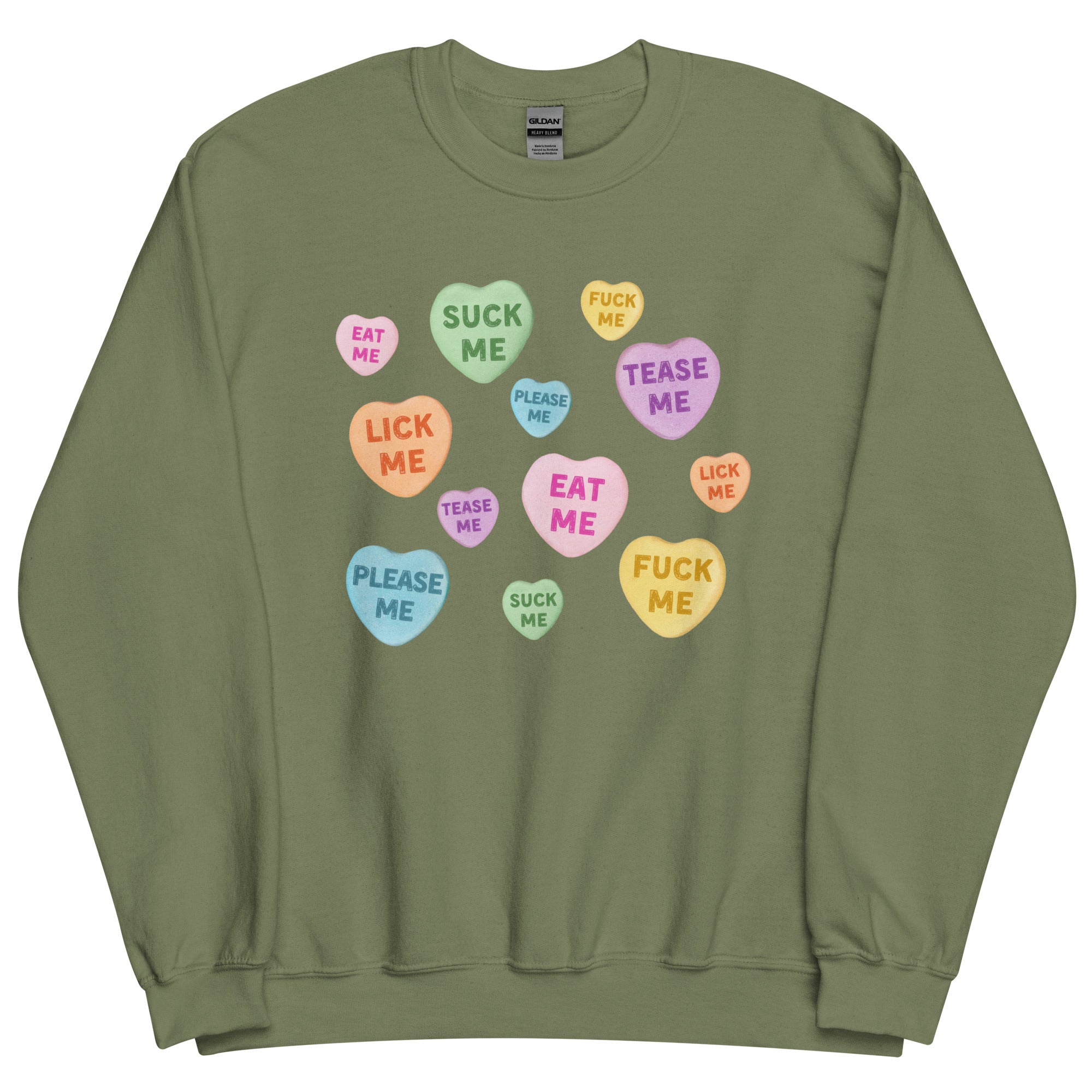 Naughty Valentine's Candy Hearts Sweatshirt