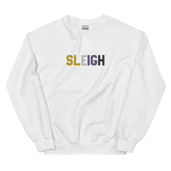 Non-Binary Sleigh Embroidered Sweatshirt