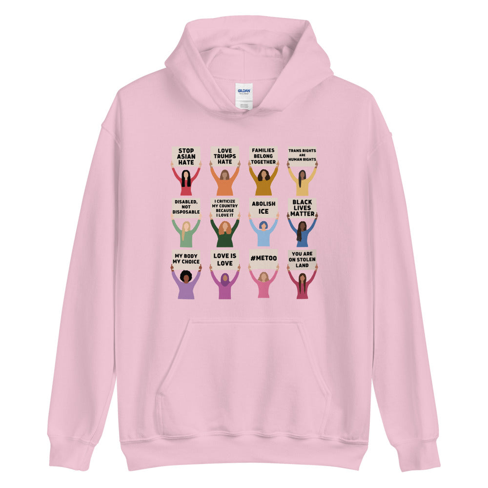 USA Protesting Women Hoodie