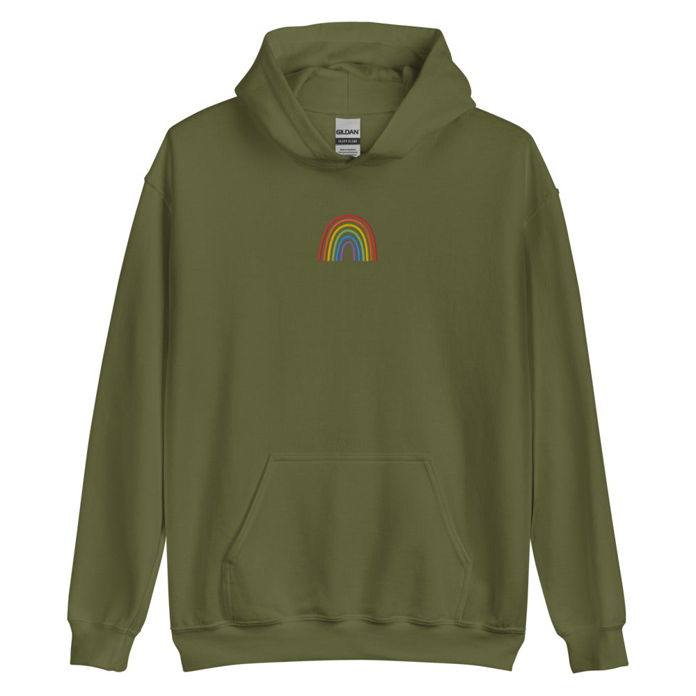 Rainbow Embroidered Hoodie