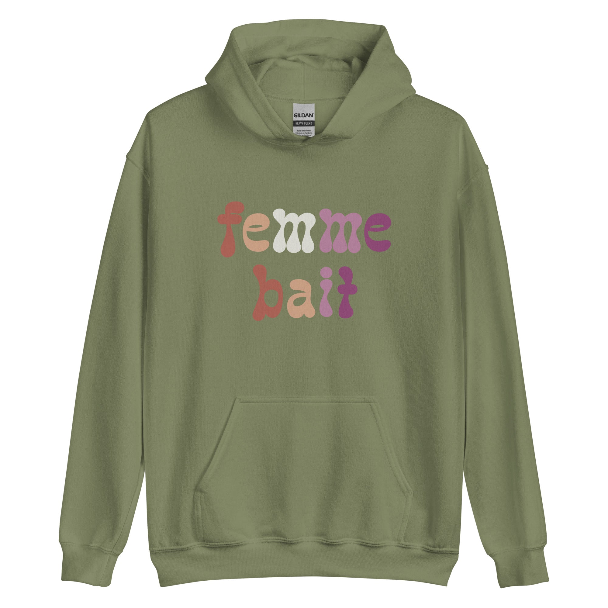 Femme Bait Retro Lesbian Hoodie