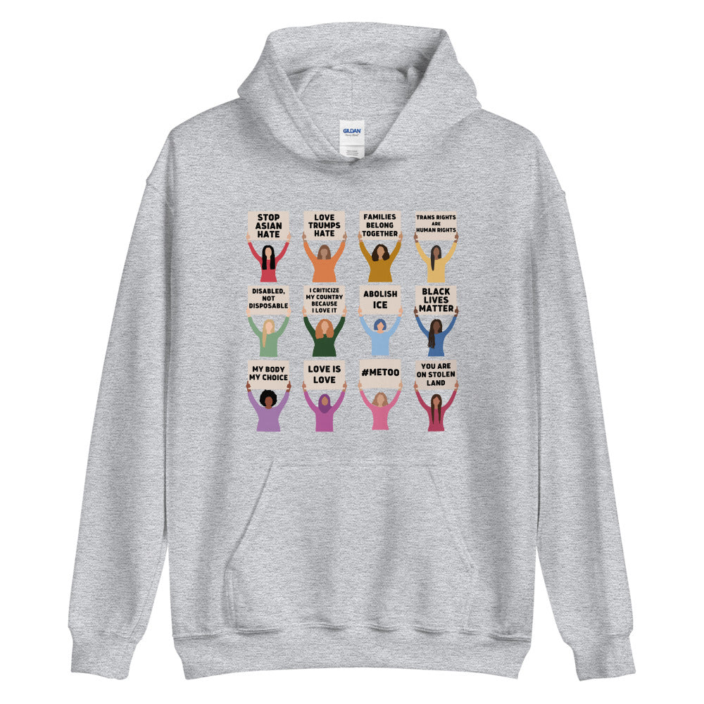 USA Protesting Women Hoodie