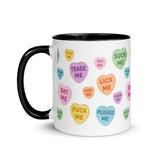 Naughty Valentine's Candy Hearts Mug