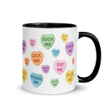 Naughty Valentine's Candy Hearts Mug