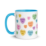 Naughty Valentine's Candy Hearts Mug