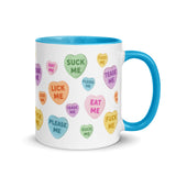 Naughty Valentine's Candy Hearts Mug