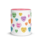 Naughty Valentine's Candy Hearts Mug