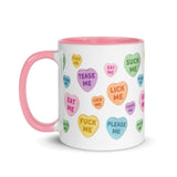Naughty Valentine's Candy Hearts Mug