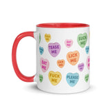 Naughty Valentine's Candy Hearts Mug