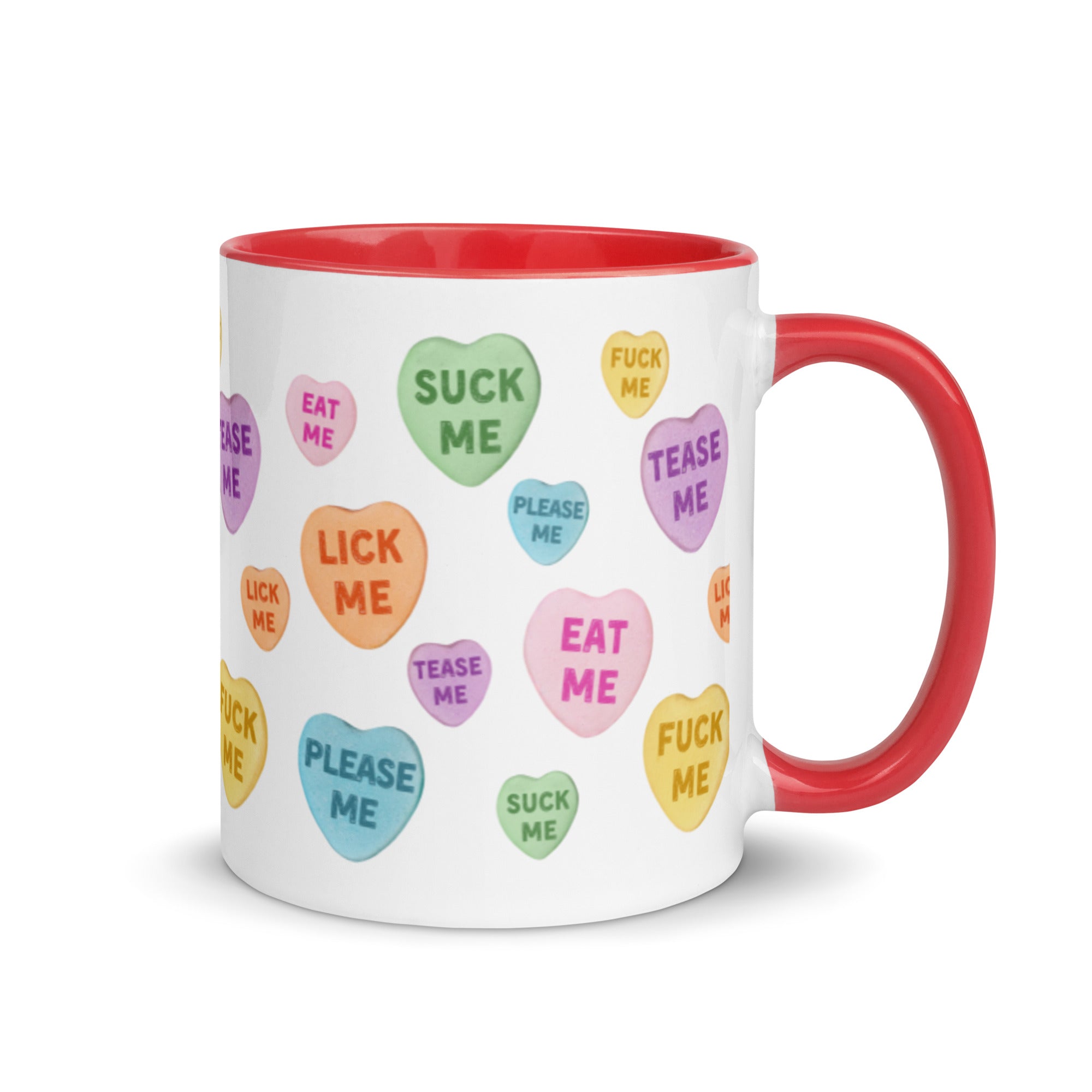 Naughty Valentine's Candy Hearts Mug
