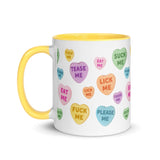 Naughty Valentine's Candy Hearts Mug