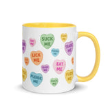 Naughty Valentine's Candy Hearts Mug