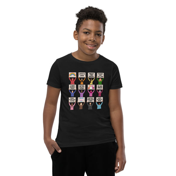 LGBTQIA+ Pride Protest Youth T-Shirt