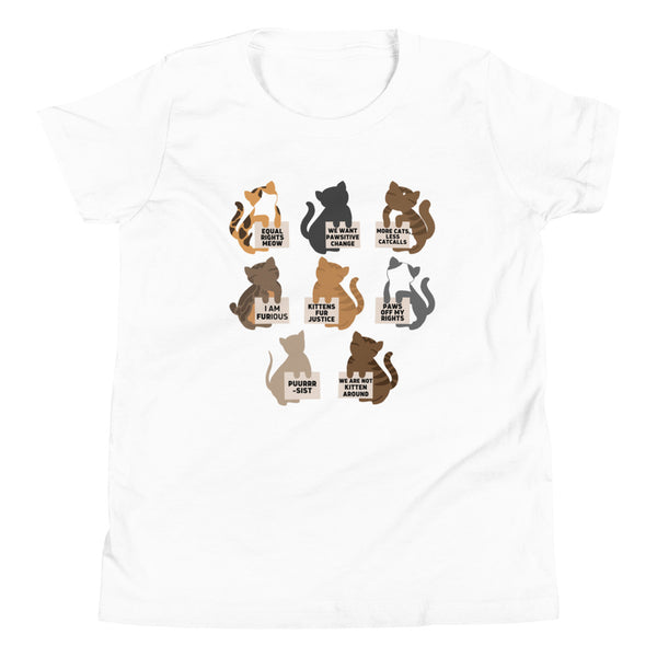 Protesting Cats Youth T-Shirt